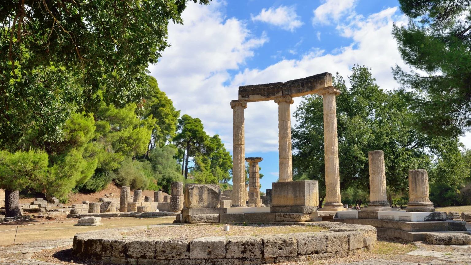 grecia olympia antiche rovine tempio